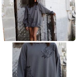 Skull House Designs Pierced Crewneck